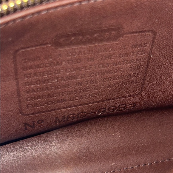 Coach Brown Leather Satchel with Gold Turn lock - in like new condition - Picture 7 of 11